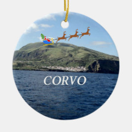 Azoren: Corvo Panoramic Christmas Ornament