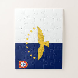 Azoren Flag 11" x 14" Puzzle, 30 übergroße Stücke