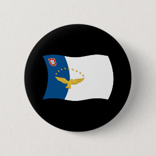 Azoren-Flagge-Button Button