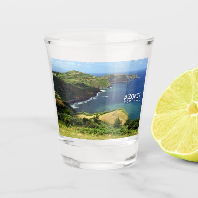 Azoren Foto, Portugal Schnapsglas (Vorderseite)