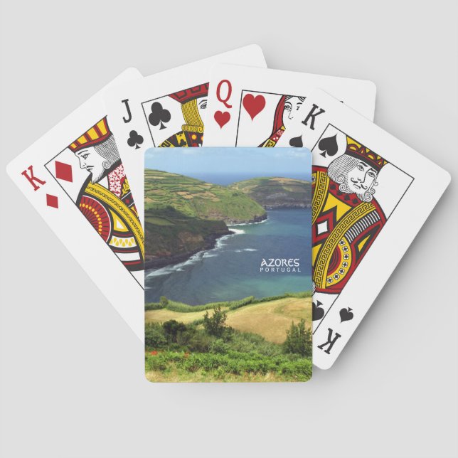 Azoren Foto, Portugal Spielkarten (Rückseite)