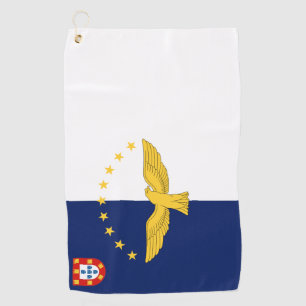 Azoren Inseln Flagge Golf Handtuch