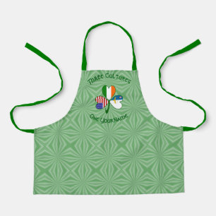 Azoren Irisch USA-Flaggen Shamrock Personalisierte Schürze