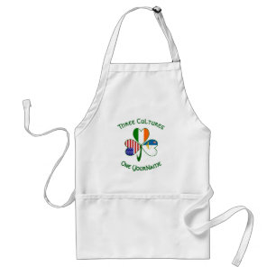 Azoren Irland USA Flaggen Shamrock Ihr Name Schürze