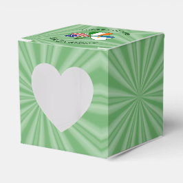Azoren Irland USA Kleeblatt Flag Personalisiert Geschenkschachtel