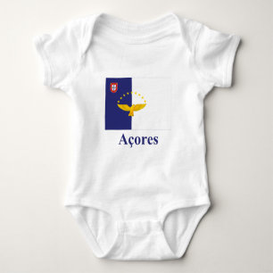 Azoren kennzeichnen mit Namen auf portugiesisch Baby Strampler