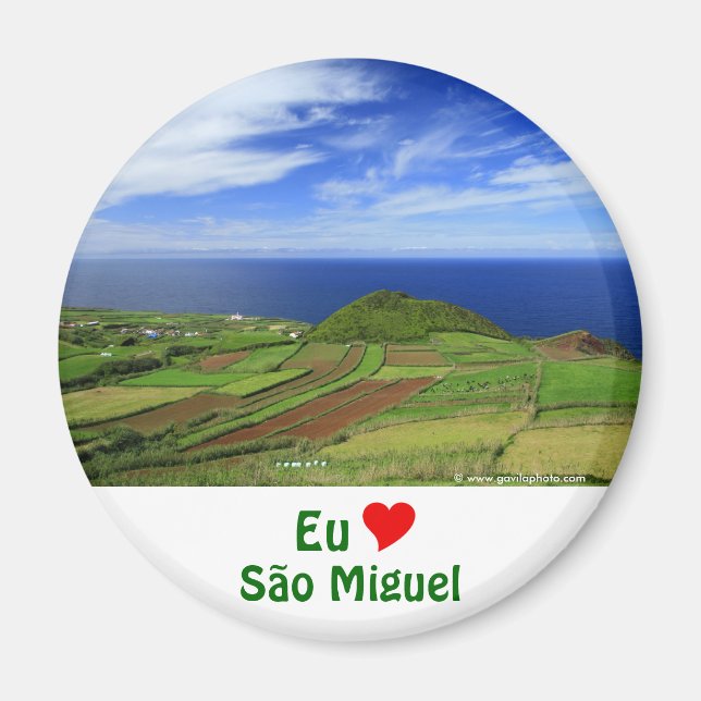 Azoren Küstenlandschaft Magnet (Vorne)