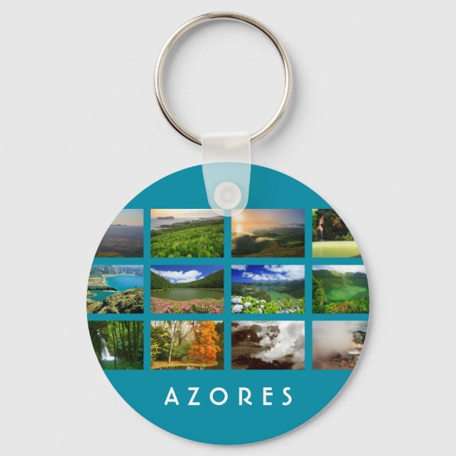 Azoren Landschaften Schlüsselanhänger (Vorderseite)