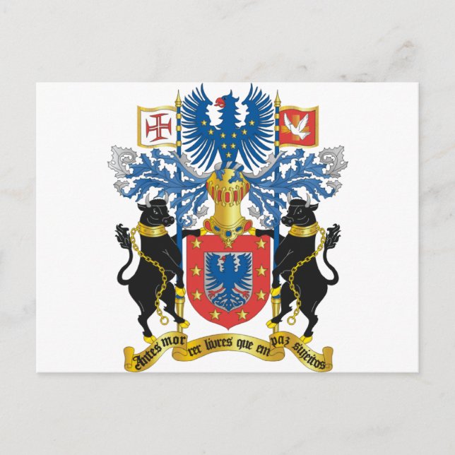 Azoren (Portugal) Wappen Postkarte (Vorderseite)