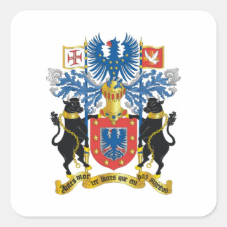 Azoren (Portugal) Wappen Quadratischer Aufkleber