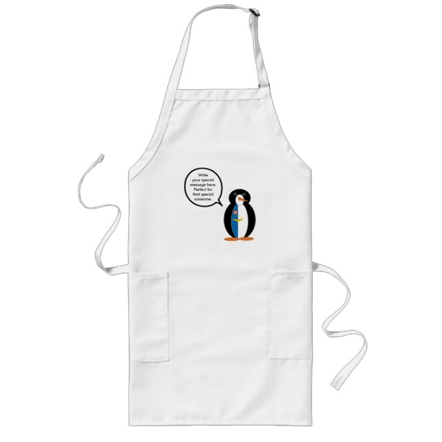 Azorenflagge Gesprächspartnerin mit Penguin Lange  Schürze (Vorne)