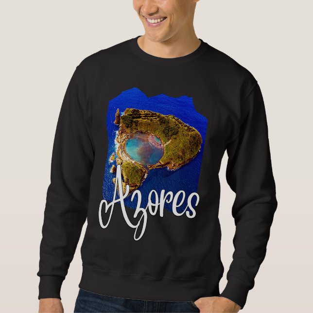 Azores Flag Patriotic Portuguese Roots Azores Souv Sweatshirt (Vorderseite)
