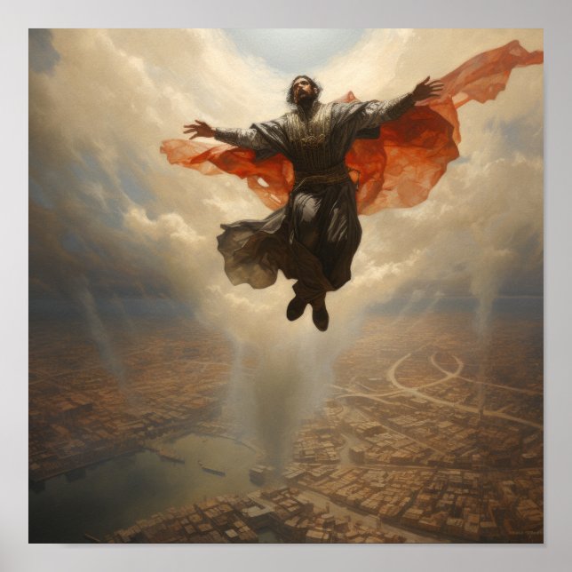 Azrael Floating Over Humanity - Einzigartiges Post Poster (Vorne)