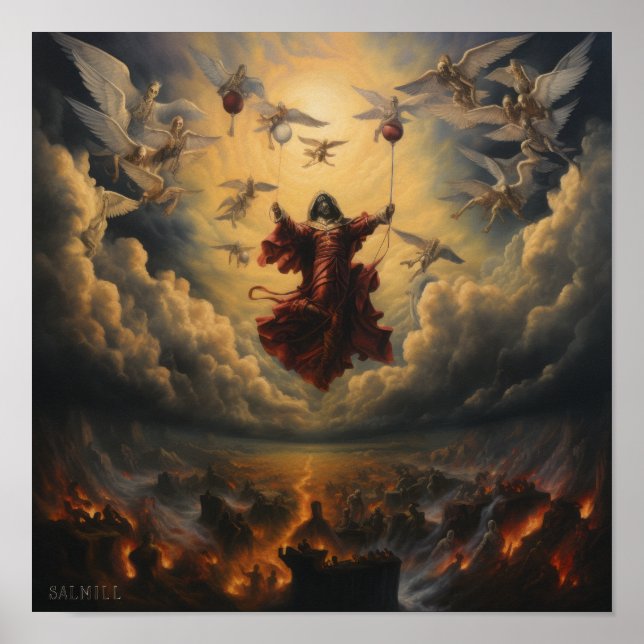 Azrael schweben über Humanity Poster - Atemberaube (Vorne)