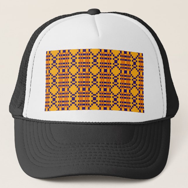 Aztec African Tribal Abstrakte Ethnic Chic Design Truckerkappe (Vorderseite)