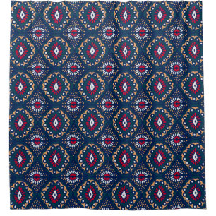 Aztec Allure: Stamm gestreift Elegance Duschvorhang