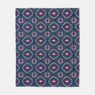 Aztec Allure: Stamm gestreift Elegance Fleecedecke