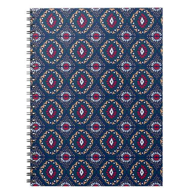 Aztec Allure: Stamm gestreift Elegance Notizblock (Vorderseite)