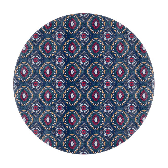 Aztec Allure: Stamm gestreift Elegance Schneidebrett (Vorderseite)