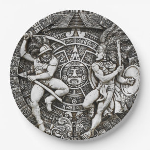 Aztec Amerikanischen Ureinwohner Dekoration Pappteller