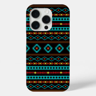 Aztec Aquamarin Reds Gelbes Schwarzes Mixed Motifs Case-Mate iPhone Hülle