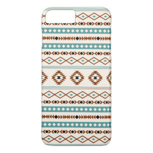 Aztec Aquamarin Terracotta Schwarzes Creme Mixed M Case-Mate iPhone Hülle