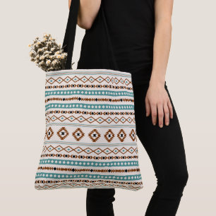 Aztec Aquamarin Terracotta Schwarzes Creme Mixed M Tasche