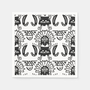 Aztec Art - Lizard Muster Serviette