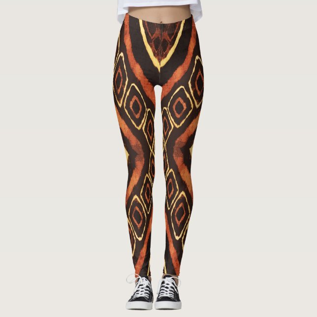 Aztec Batik Leggings (Vorderseite)