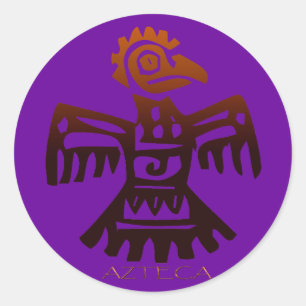 AZTEC ~ Bird Spirit Runder Aufkleber