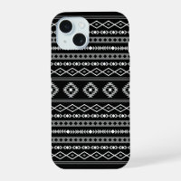 Aztec blanc gris noir Motifs mélangés Motif