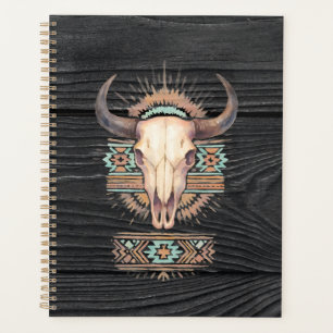 Aztec Boho Skull Planer