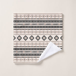 Aztec Brown Crème Noire Mixte Motifs Motif