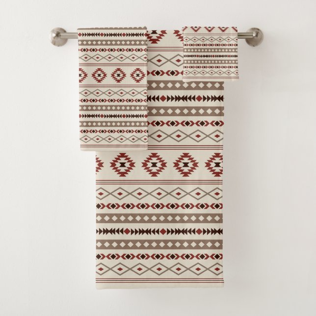 Aztec Browns Crème rouille Motifs mixtes Rpt Motif (En situation)
