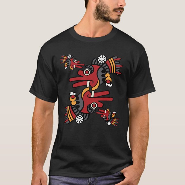 Aztec Calendar Day 02 - Ehecatl T-Shirt (Vorderseite)