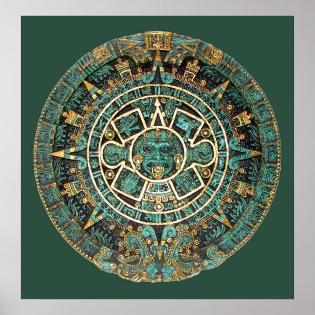 AZTEC Calendar In Colour Poster (Vorne)
