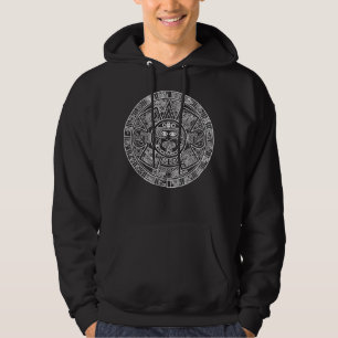 Aztec Calendar - Mexica Nahuatl - Mayan Sun Stone Hoodie