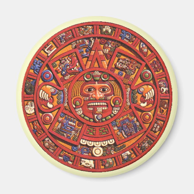 Aztec Calendar Stone - Magnet (Vorne)