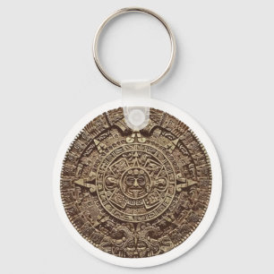Aztec Calender Schlüsselanhänger