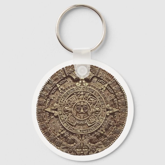 Aztec Calender Schlüsselanhänger (Vorderseite)