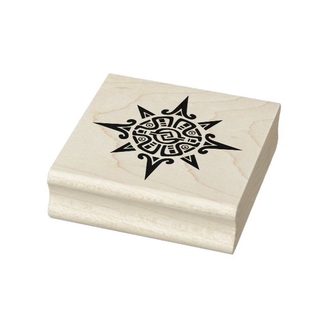 Aztec Compass Design-Briefmarke Gummistempel (Stempel)
