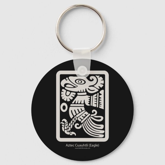 Aztec Cuauhtli - Adler (Putty) Schlüsselanhänger (Vorderseite)