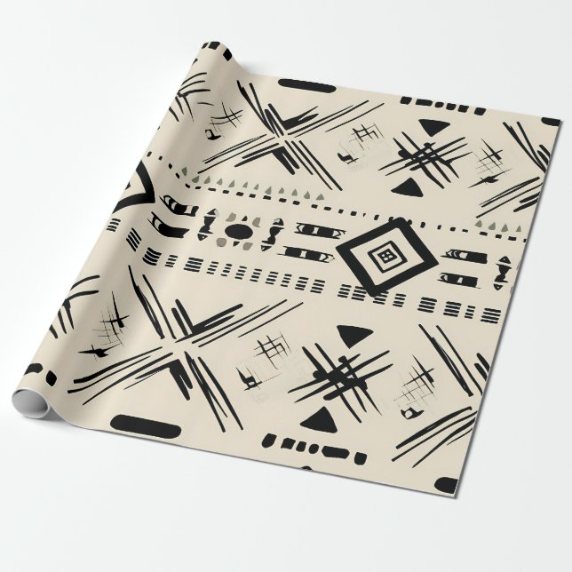 Aztec Design Geschenkpapier (Ungerollt)