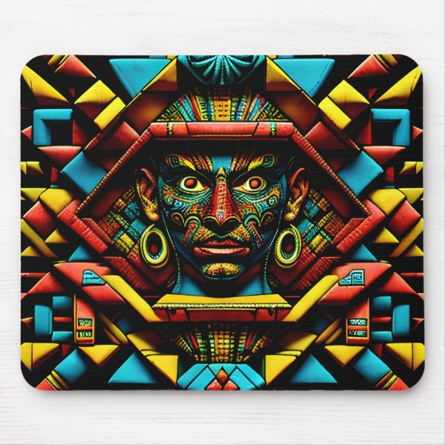 Aztec Design Muster Drei Mousepad (Vorne)