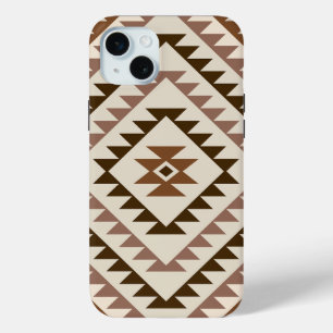 Aztec-Diamant-Muster-Design Braun+Creme Case-Mate iPhone Hülle