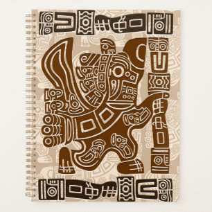 Aztec Eagle Guerrier Tribal Art antique