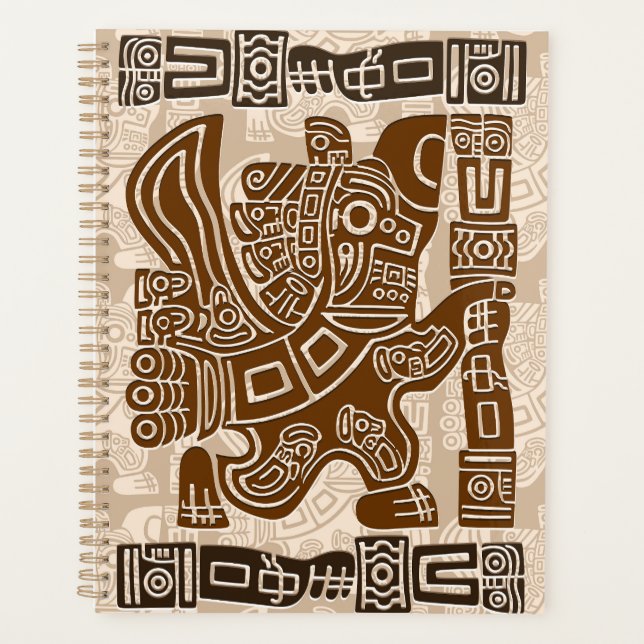 Aztec Eagle Guerrier Tribal Art antique (Devant)