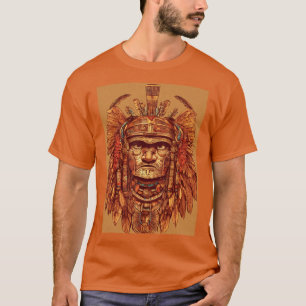 Aztec Eagle Warrior T - Shirt - Intricate Tattoo D