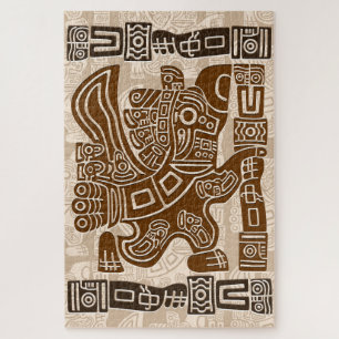 Aztec Eagle Warrior Tribal Alte Kunst
