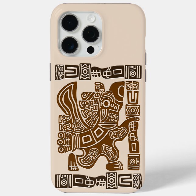 Aztec Eagle Warrior Tribal Alte Kunst Case-Mate iPhone Hülle (Rückseite)